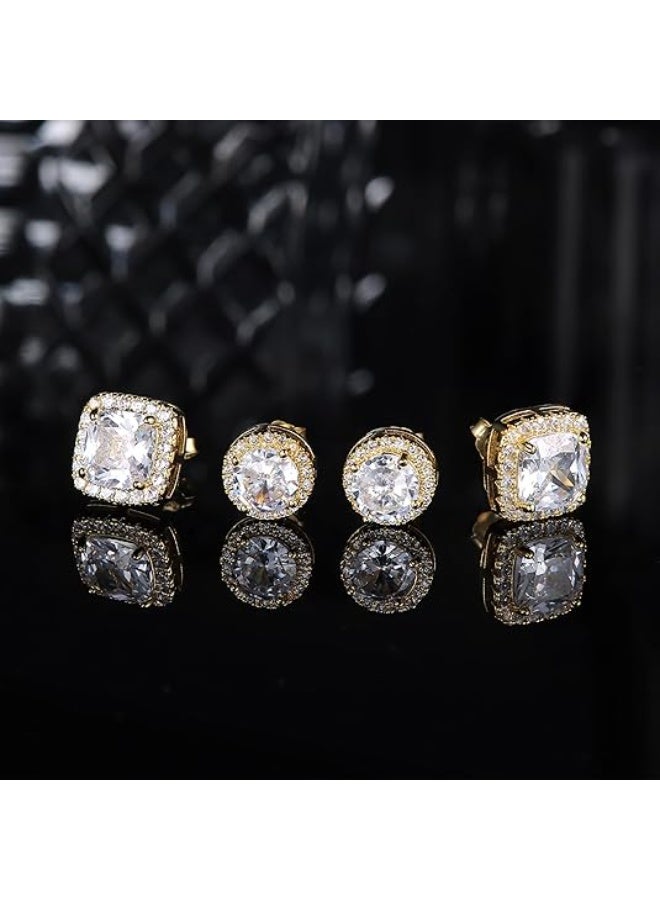 Ucanbe Fashion Minimalist Round Zircon Stud Earrings | Elegant & Versatile Jewelry - Image 3